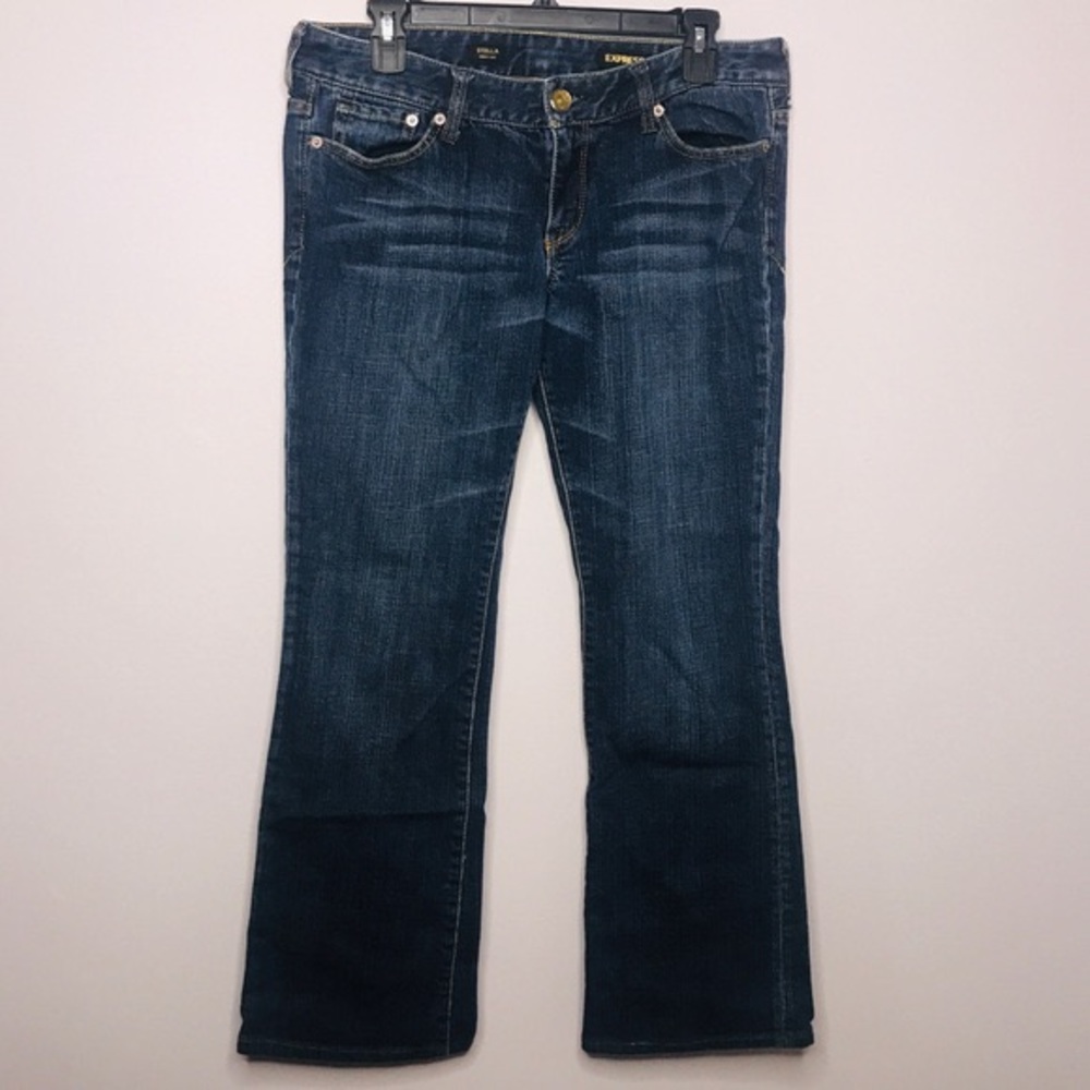 Express Stella Boot Leg Rhinestone Jeans - Picture 3 of 5